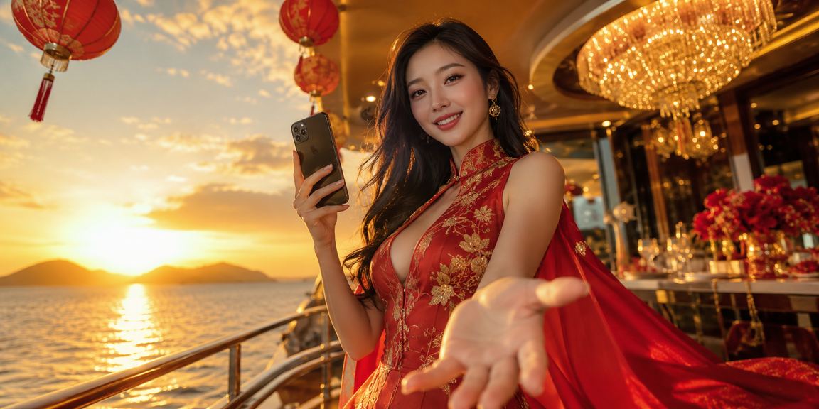 Người chơi sử dụng điện thoại cá cược casino tại bãi biển Phú Quốc